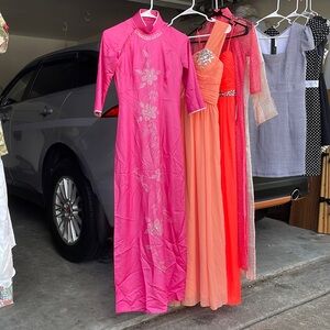 Elegant Vietnamese Ao Dai with matching pants